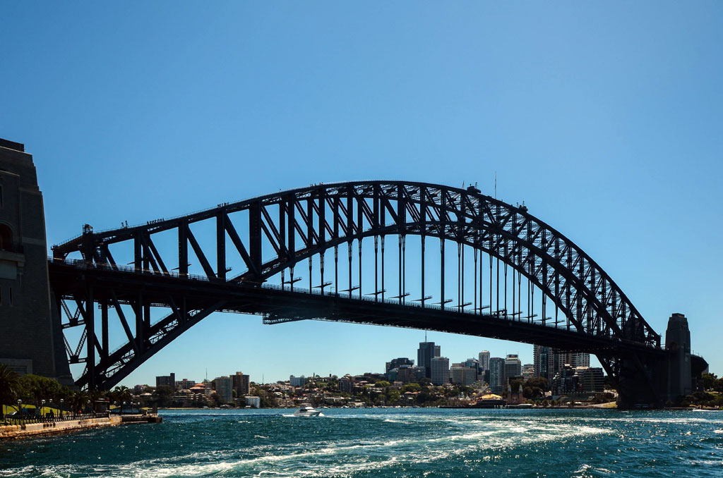 Large steel bridge